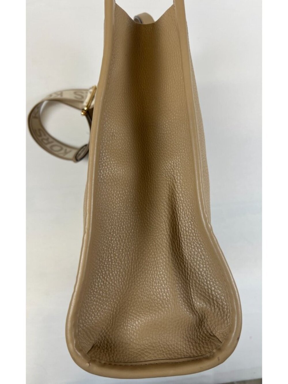 Michael Kors Women Large Tan Pebble Leather Sinclair Tote Bag Handbag Camel - Picture 6 of 9